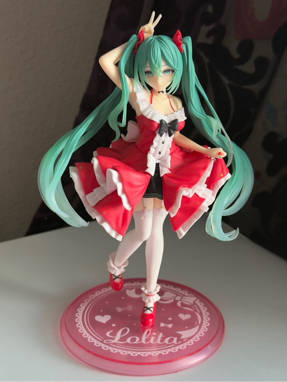 Taito Vocaloid Hatsune Miku Fashion Figure Lolita Ver (Red Dress Prize Figure)